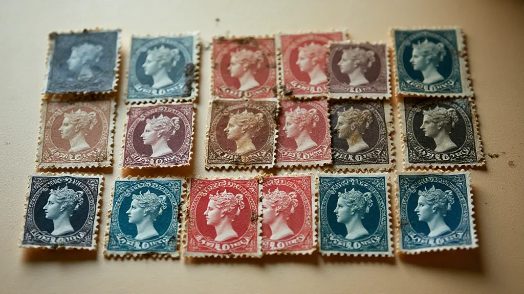 Early British postage stamp collection