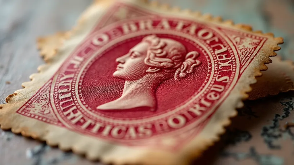 Mauritius 'Post Office' stamp detail