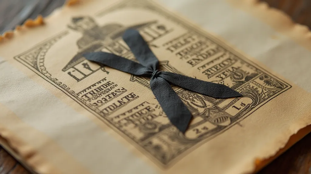 Rare 1860s mourning stamp