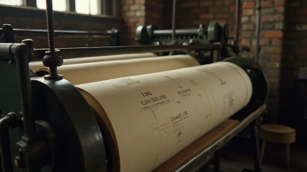 Antique paper-making machine