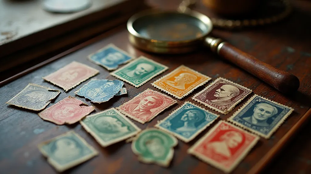 Collection of vintage postage stamps