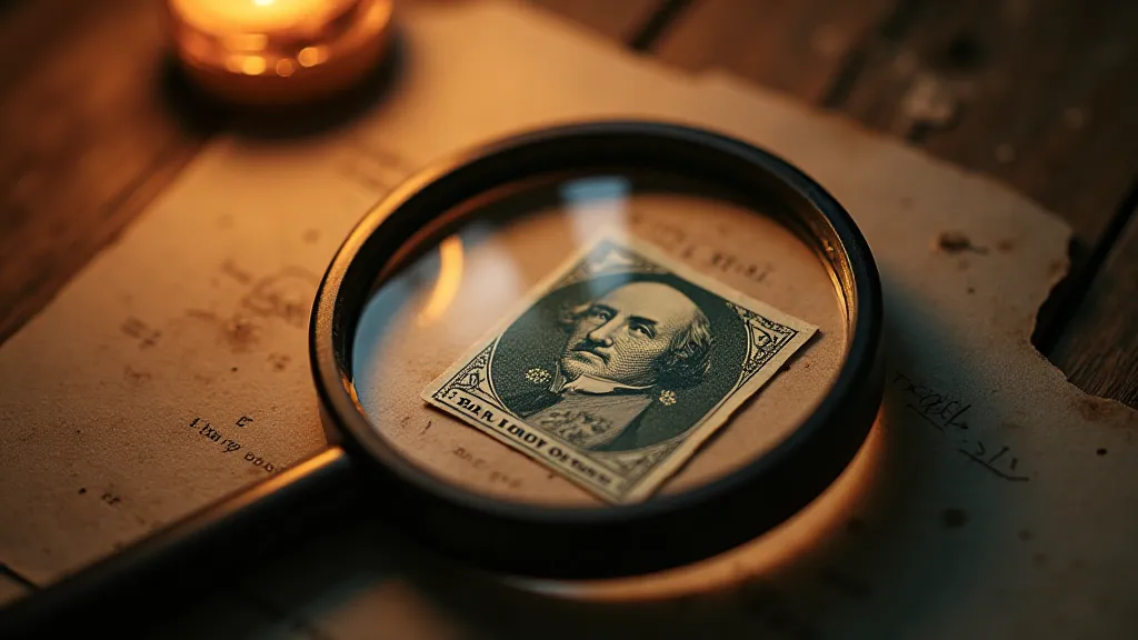 Stamp and Magnifying Glass