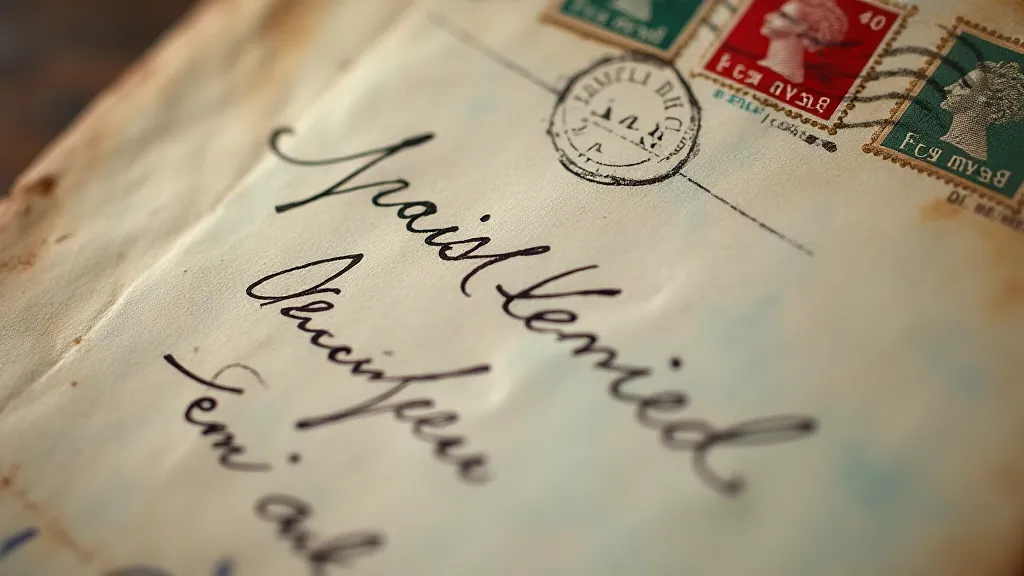 Vintage Transatlantic Letter